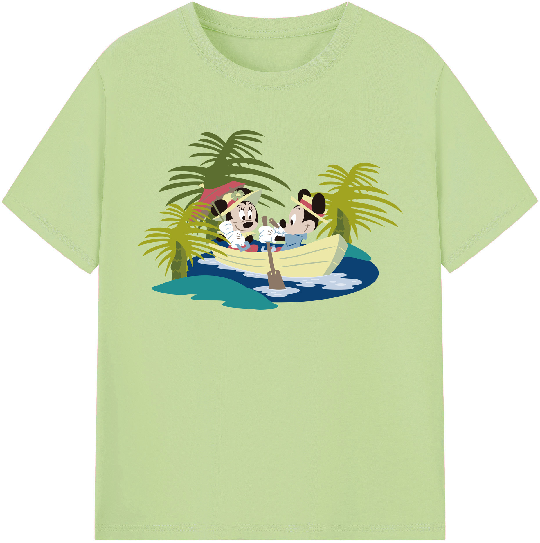 （画像用） ミッキーマウス Mickey Mouse 綿100％半袖Tシャツ（フロントプリント）